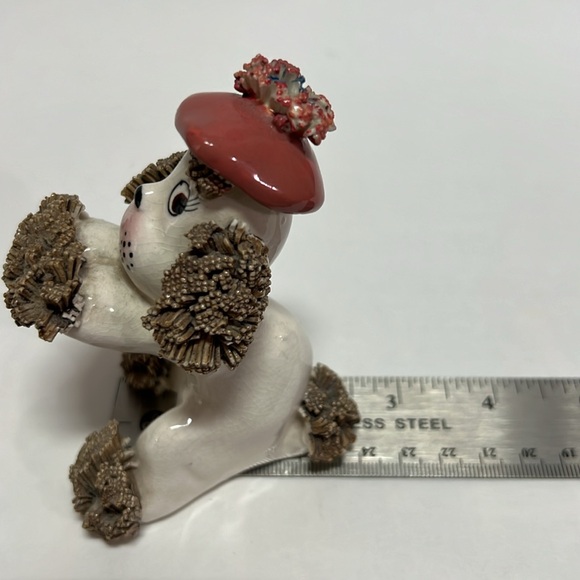 Vintage Wales 1950’s Porcelain Spaghetti Poodle made in Japan Figurine. - Picture 9 of 10